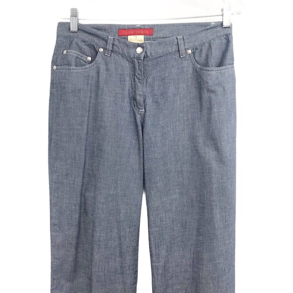 FCUK WOMEN'S SIZE 10 MID RISE BLUE JEANS - Picture 5 of 9